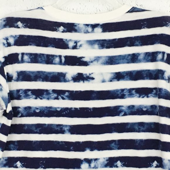 Sandro Black and White Striped Short Sleeve Tee - Picture 5 of 8